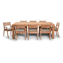 Castelli 9 Piece Sunbrella Dining Set With Cushions Joss Main